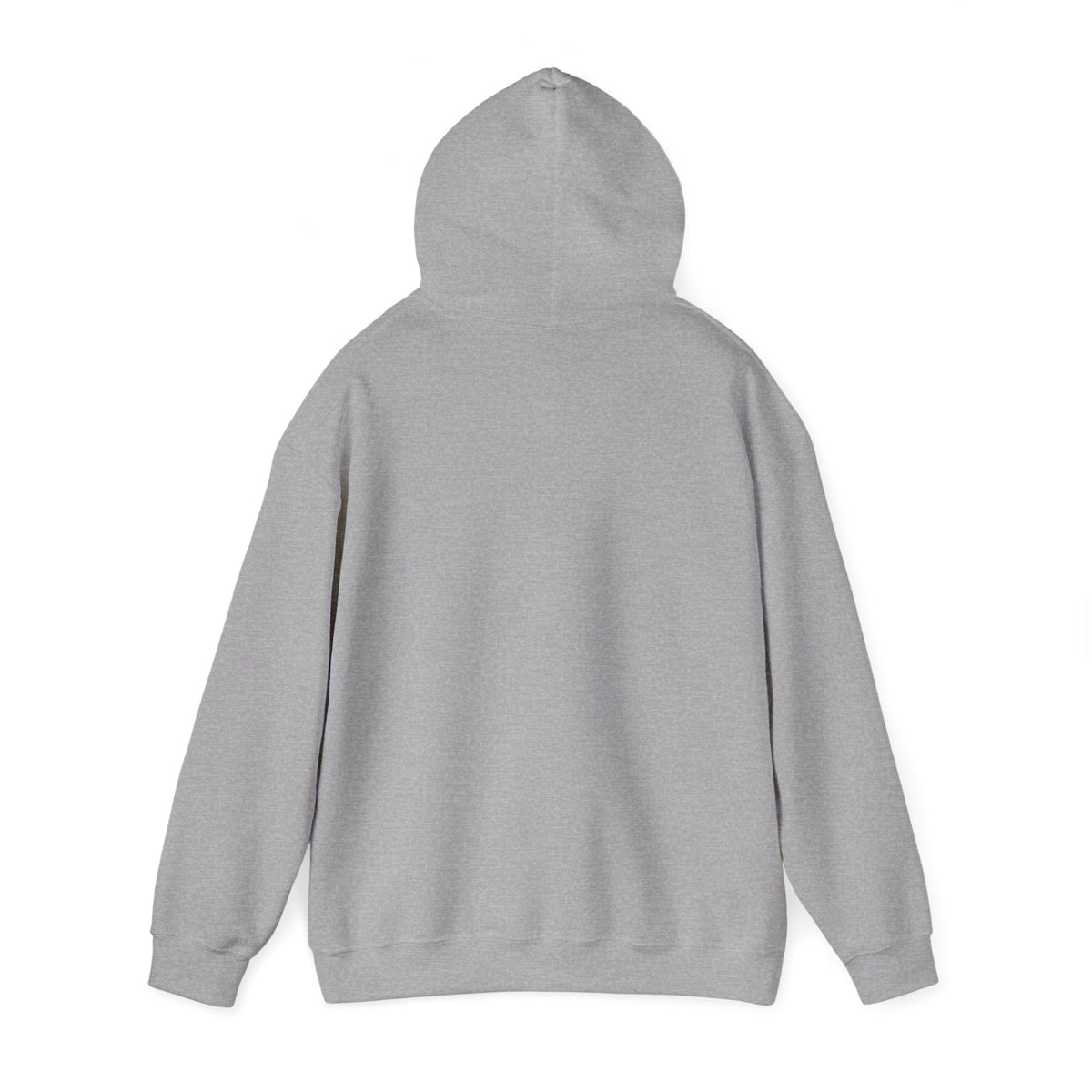 Mencity Urban Hoodie in sport grey, back view with hood up